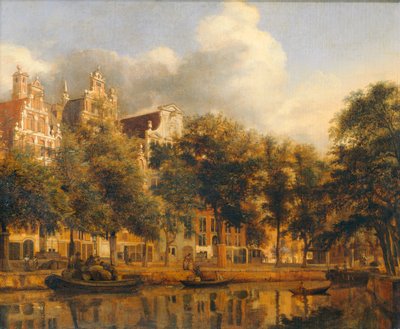 Le Herengracht à Amsterdam - O Herengracht em Amesterdão, cerca de 1668/1674 ... de Jan van der (manner of) Heyden