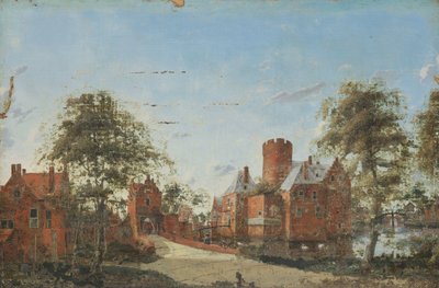 Castelo de Loenersloot no Angstel de Jan van der Heyden (manner of)