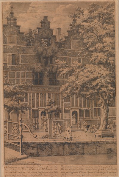 Extinção de um incêndio na Heerengracht (25-26 de abril de 1683) de Jan van der Heyden