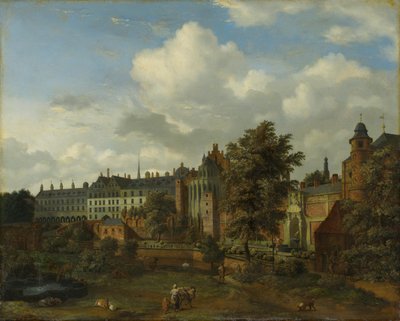 O antigo palácio em Bruxelas de Jan van der Heyden