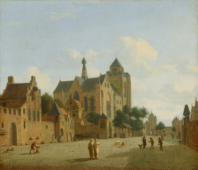 A igreja de Veere de Jan van der Heyden