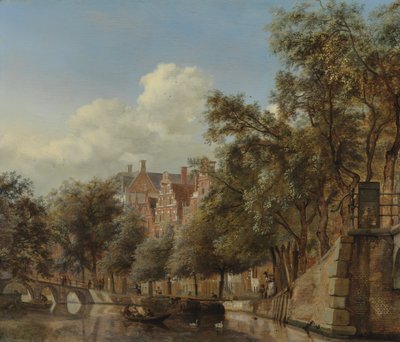 O Herengracht, Amesterdão, visto do Leliegracht de Jan van der Heyden