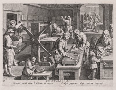 Sculptura em Aes, A Oficina de um Engraver de Jan van der Straet, called Johannes Stradanus