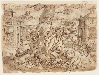 Apolo (Cartas) de Jan van der Straet, called Stradanus