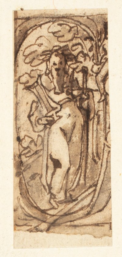 Página do Sketchbook com Homer de Jan van der Straet, called Stradanus
