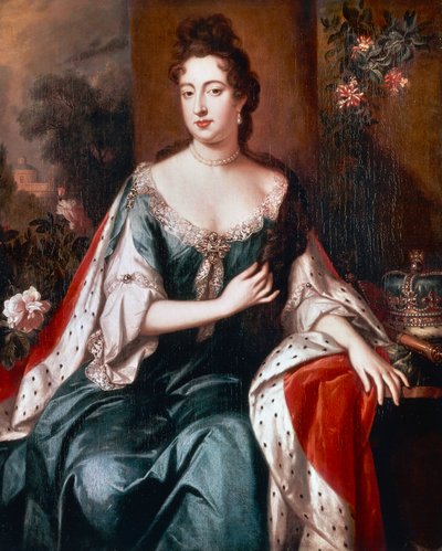 Rainha Maria II, c.1692-94 (óleo sobre tela) de Jan van der Vaardt