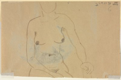 Torso de uma mulher nua (verso) de Jane Poupelet