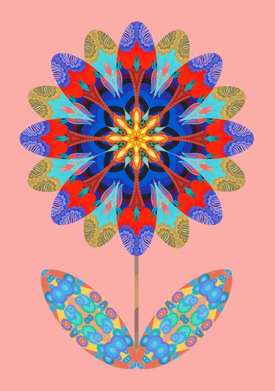 Corte de flores em rosa pálido, 2020 de Jane Tattersfield