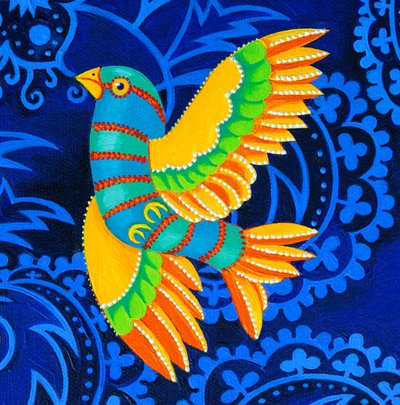 Pássaro de asa amarela, 2019 de Jane Tattersfield