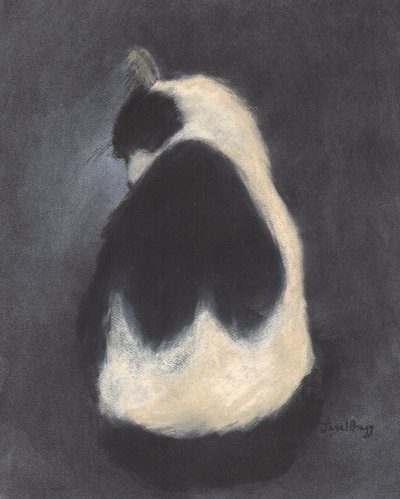 Thomas Taking a Bath, c.2018 (pastel e carvão sobre papel) de Janel Bragg