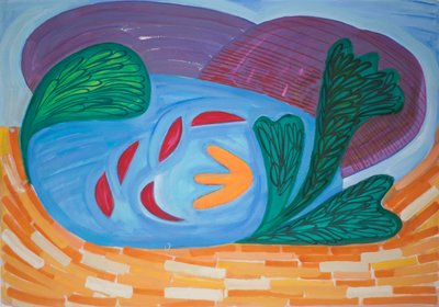 Loch Ardnamuchan, 2015 (aguarela e guache) de Janet McKenzie