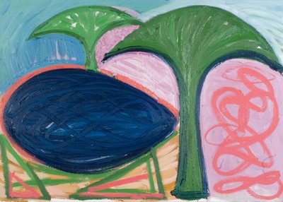 Loch and trees, 2007 (óleo sobre tela) de Janet McKenzie