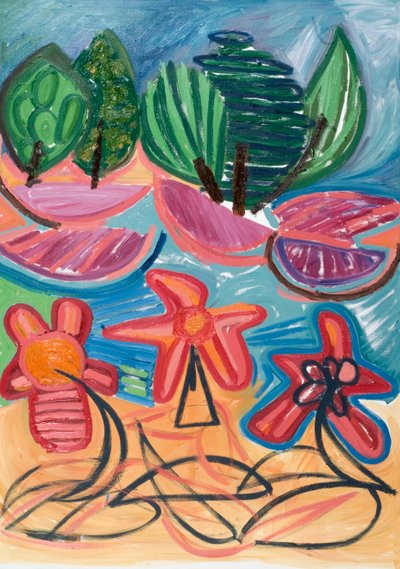 Estamos apenas invictos (iii), 2007 (óleo sobre tela) de Janet McKenzie
