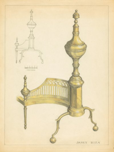 Andiron de Janet Riza