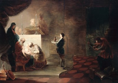 A circuncisão de Cristo, depois de 1751 de Januarius Zick