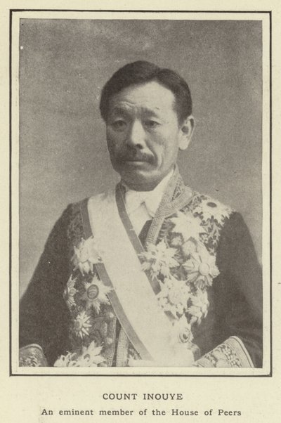 Conde Inouye, um eminente membro da Câmara dos Pares de Japanese Photographer