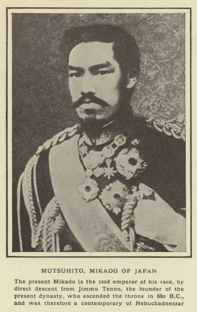 Mutsuhito, Mikado do Japão de Japanese Photographer
