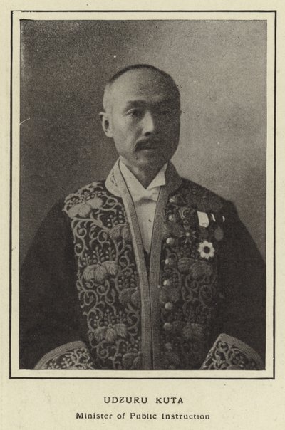Udzuru Kuta, Ministro da Instrução Pública de Japanese Photographer