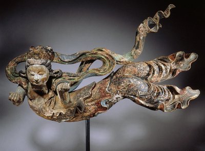 Apsaras, séc. XVII-XVIII (madeira policromada) de Japanese School