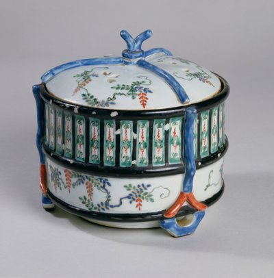 Queimador de incenso, final do século XVII (porcelana kakiemon com esmaltes de glaze) de Japanese School