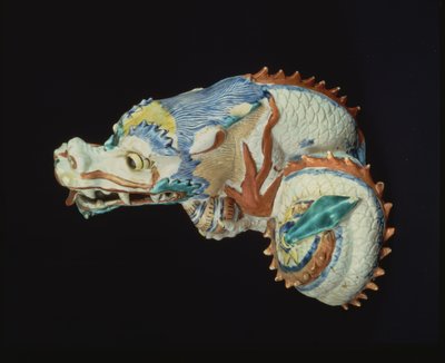 Kakiemon modelo de um dragão, do século 17 (cerâmica) de Japanese School
