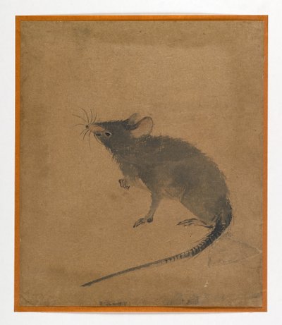 Mouse (tinta e sépia no papel) de Japanese School