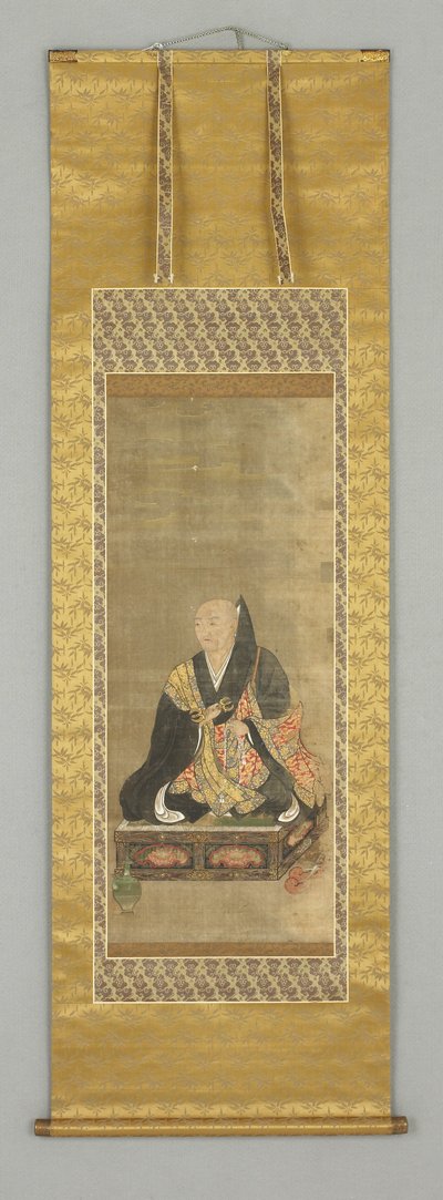 Retrato de um monge de Japanese School