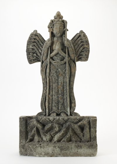 Estatueta (pedra cinza grossa) de Japanese School