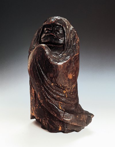 Estatueta que representa Daruma (Bodhidharma, Fundador e primeiro patriarca do Zen) de Japanese School