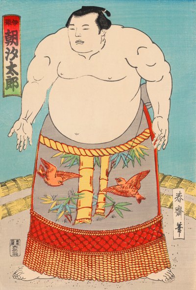 O lutador de sumo Asashio Taro de Japanese School