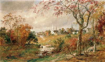 Paisagem De Outono, Saugerties, 1886 de Jasper Francis Cropsey
