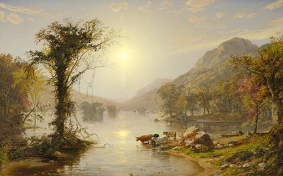 Outono no lago Greenwood, 1861 de Jasper Francis Cropsey