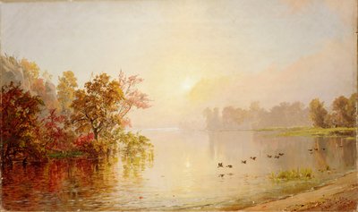 Tarde Nebulosa - Outono de 1873 de Jasper Francis Cropsey