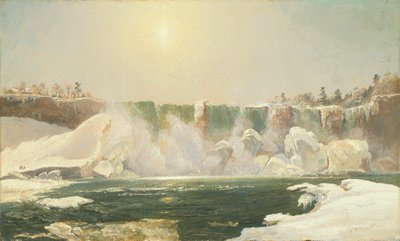 Cataratas do Niágara no inverno de Jasper Francis Cropsey