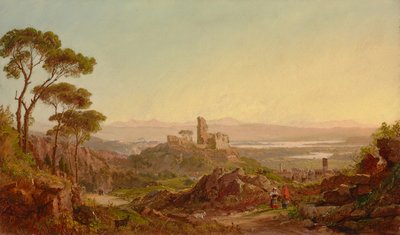 Ruínas de Narni, Itália 1875 (óleo sobre tela) de Jasper Francis Cropsey