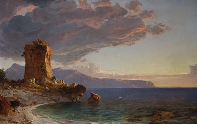 Ilha de Capri, 1893 de Jasper Francis Cropsey