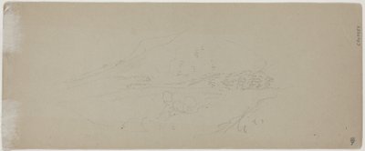 Vista de uma montanha [verso] de Jasper Francis Cropsey