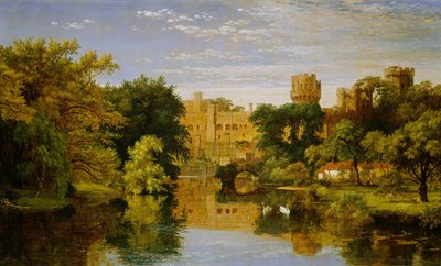 Castelo de Warwick, Inglaterra, 1857. de Jasper Francis Cropsey