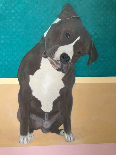 Querido Cão - Pormenor (pintura) de Jasper Galloway