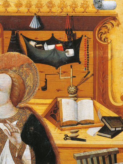Descanso de livro, retábulo de Verdu de Jaume Ferrer