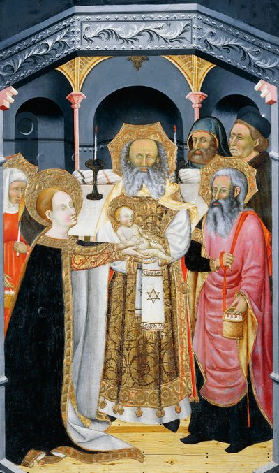 Apresentação de Jesus no Templo, retábulo de Verdu de Jaume Ferrer