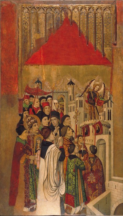 Aparição de São Miguel no Castelo de Santo Ângelo de Jaume Huguet