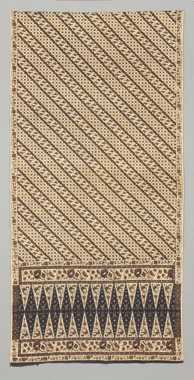 Sarong (cabeça de pano) de Javanese School