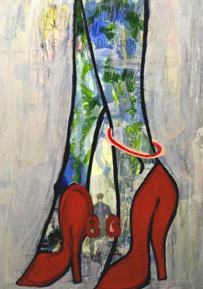 86, 2012 (técnica mista sobre papel para aguarela montado num painel com receita no verso) de Jay Batlle
