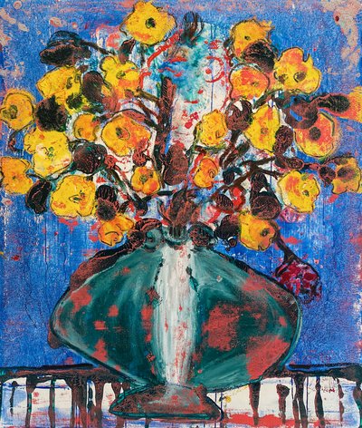 Fleur De Sel No. 19 Hiding In Plain Sight, 2021 (óleo sobre tela) de Jay Batlle