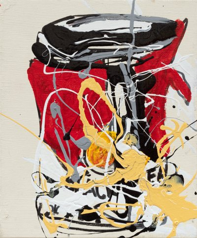 Ketchup, 2019 (tinta de casa e tinta sobre tela) de Jay Batlle
