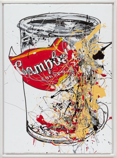Soup Can 6 Campbells, 2019 (tinta de casa e tinta sobre tela) de Jay Batlle