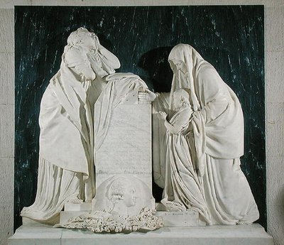 Monumento ao coração de Victor Charpentier (1732-76) Conde d&39;Ennery de Jean Antoine Houdon