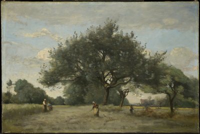 Macieiras num campo de Jean-Baptiste-Camille Corot