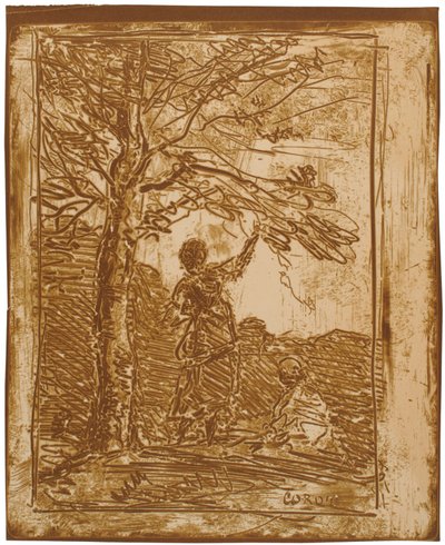 A morte e a donzela de Jean-Baptiste-Camille Corot